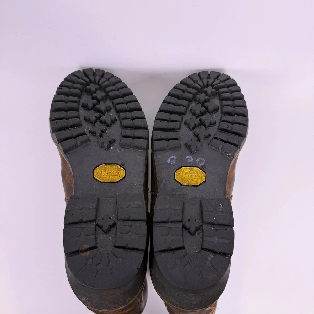 VTG Chippewa Crazy Horse Logger Boots Steel Toe Super 11 EEE 3E USA Made 25485
